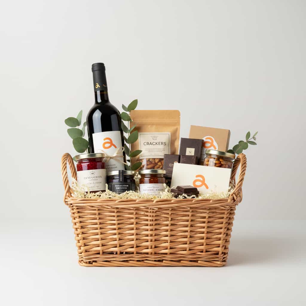 Gepersonaliseerde delicatessenmand